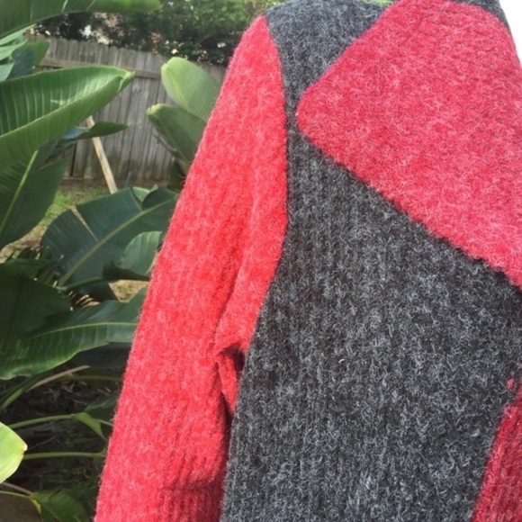 NWT Joseph A Long Open Ribbed Knit Sweater ColorBlock Cardigan - Picture 12 of 15